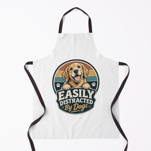 Item preview, Easily Distracted By Dogs Funny Pet Lover Design designed and sold by Piiouf.