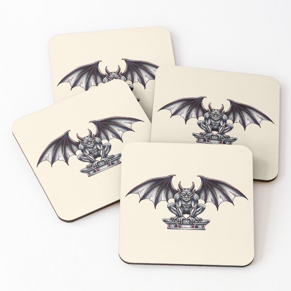 Item preview, Gothic Gargoyle American Traditional Tattoo Flash designed and sold by colourhaus.