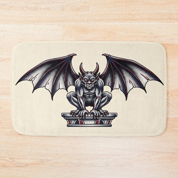 Item preview, Gothic Gargoyle American Traditional Tattoo Flash designed and sold by colourhaus.