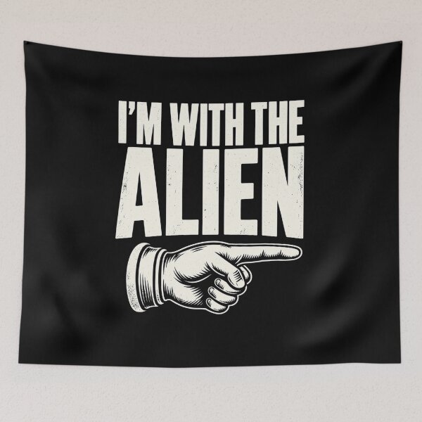 Item preview, I'm with The Alien Shirt Adult Kids Matching Alien Costume T-Shirt – Funny Alien Costume Family Gift designed and sold by Trendably.