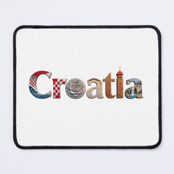 Item preview, Croatia – Coast, Culture & Landmarks Word Art designed and sold by VladisWorld.