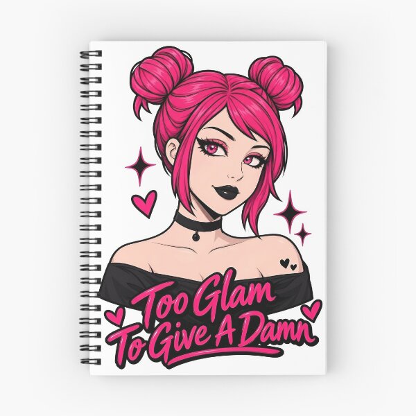 Item preview, Too Glam To Give A Damn  designed and sold by MoonlitNeko.