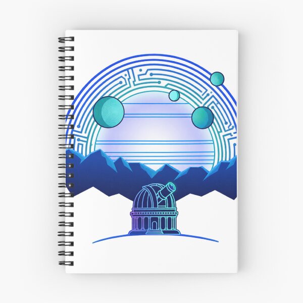 Item preview, Cosmic Observatory Retro Futuristic Landscape designed and sold by Stoic-Shop.