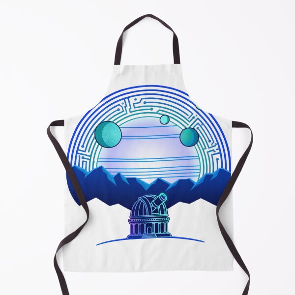 Item preview, Cosmic Observatory Retro Futuristic Landscape designed and sold by Stoic-Shop.