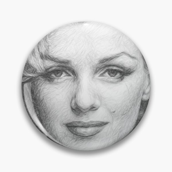 Item preview, Classic Hollywood Blonde Icon Pencil Sketch Portrait Fine Art Print designed and sold by Leon Woods Pencil Art.