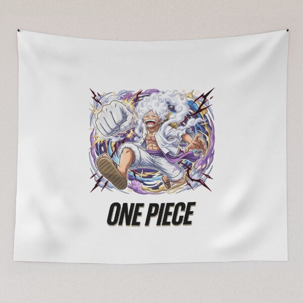 Item preview, Gear 5 White Hair Anime Pirate Hero Punch designed and sold by FreakToons.