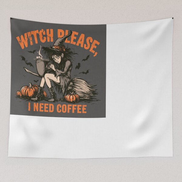 Item preview, Witch Please I Need Coffee Funny Halloween Witch designed and sold by NicolasGlowArt.