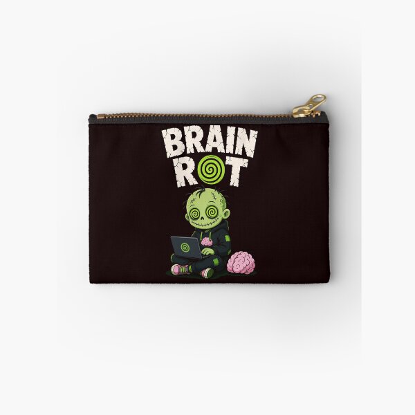 Item preview, Brain Rot Laptop Zombie Gamer Halloween Art designed and sold by LV-creator.