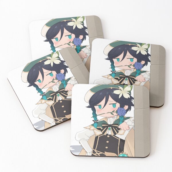 Item preview, Cute Chibi Venti with Apple Genshin Impact designed and sold by Zappylane.