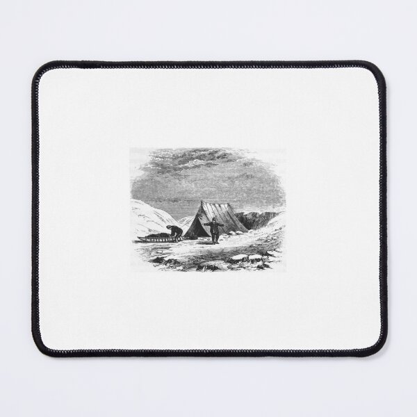 Item preview, Vintage Arctic Expedition Camp Woodcut Illustration designed and sold by Antique Science Press.
