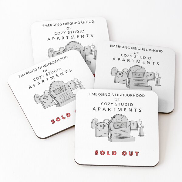 Item preview, Emerging Neighborhood of Cozy Studio Apartments - Sold Out designed and sold by Stefanrajzer.