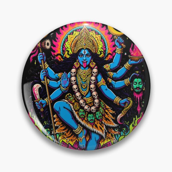 Item preview, Psychedelic Neon Goddess Kali Pop Art designed and sold by Skyrocketz.