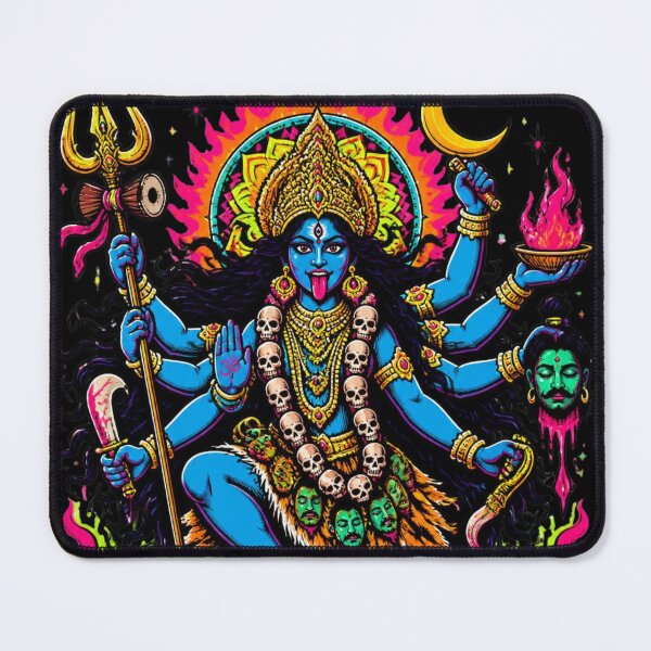 Item preview, Psychedelic Neon Goddess Kali Pop Art designed and sold by Skyrocketz.