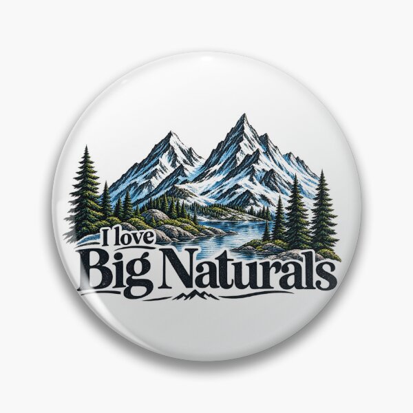 Item preview, I Love Big Naturals Mountain Wilderness Vintage Outdoor Design designed and sold by CreativeNest Prints.