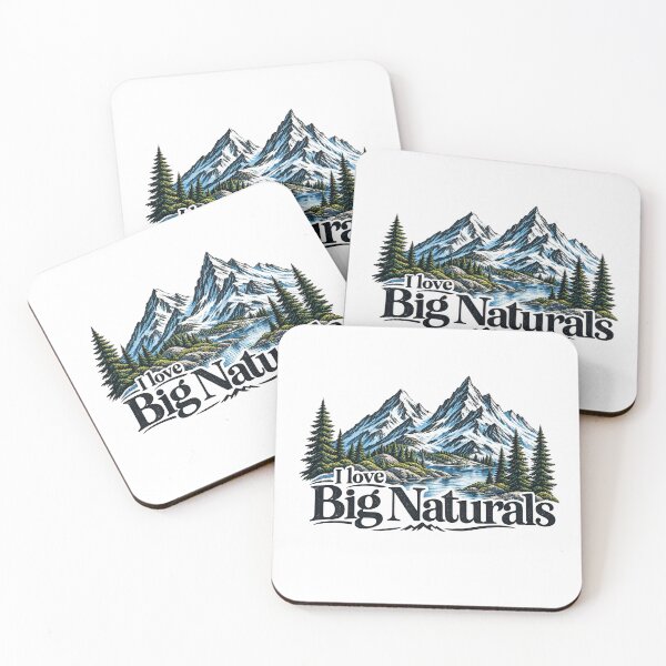 Item preview, I Love Big Naturals Mountain Wilderness Vintage Outdoor Design designed and sold by CreativeNest Prints.