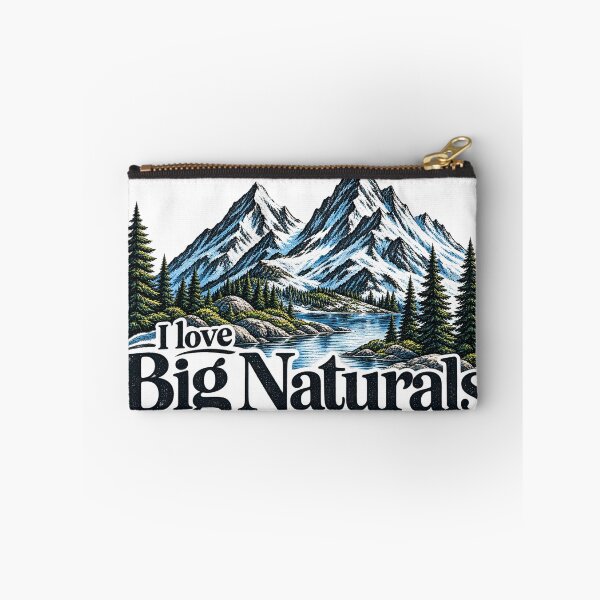 Item preview, I Love Big Naturals Mountain Wilderness Vintage Outdoor Design designed and sold by CreativeNest Prints.