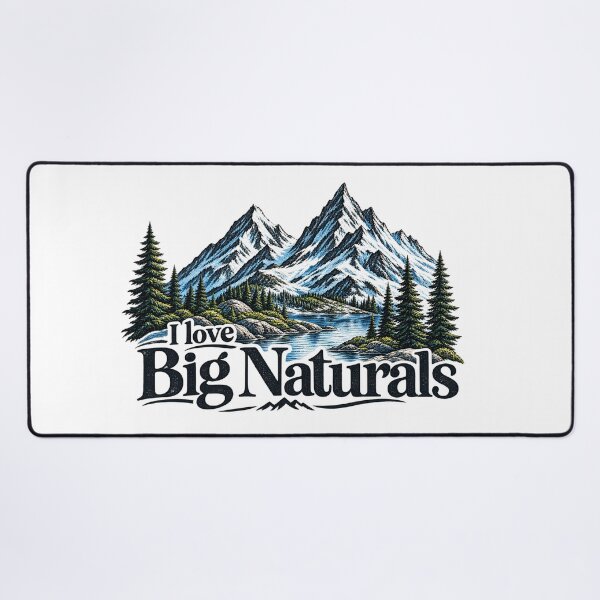 Item preview, I Love Big Naturals Mountain Wilderness Vintage Outdoor Design designed and sold by CreativeNest Prints.