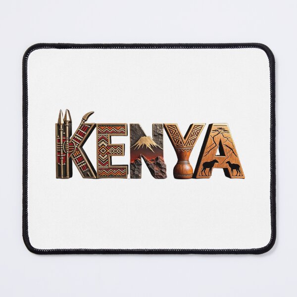 Item preview, Kenya – Culture & Wildlife Word Art designed and sold by VladisWorld.