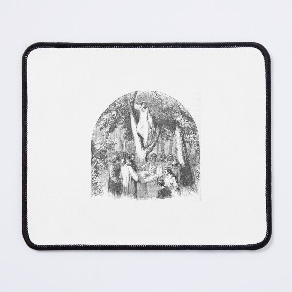 Item preview, Antique Druid Gathering Mistletoe Engraving designed and sold by Antique Science Press.