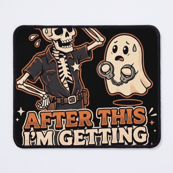 Item preview, After This I'm Getting A Burrito | Skeleton Cop & Ghost T-Shirt designed and sold by mnkyride.