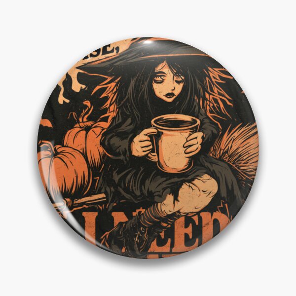 Item preview, Witch Please I Need Coffee Halloween Witch designed and sold by NicolasGlowArt.