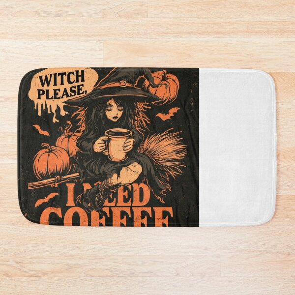 Item preview, Witch Please I Need Coffee Halloween Witch designed and sold by NicolasGlowArt.