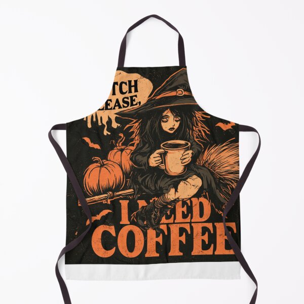 Item preview, Witch Please I Need Coffee Halloween Witch designed and sold by NicolasGlowArt.