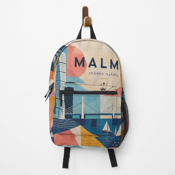 Item preview, A cubist painting of Malmö, Sweden – A Beautiful city in Europe. designed and sold by GalleryKauffeld.
