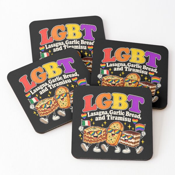 Item preview, LGBT Lasagna Garlic Bread & Tiramisu designed and sold by fusedtees.