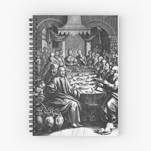 Item preview, Vintage Wedding at Cana Bible Engraving Art designed and sold by Antique Science Press.