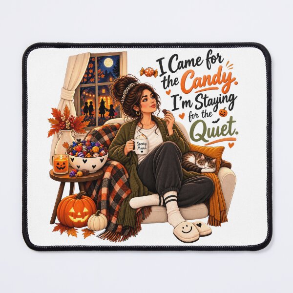 Item preview, I Came for the Candy I’m Staying for the Quiet – Cozy Halloween Introvert designed and sold by Mama Leenah.