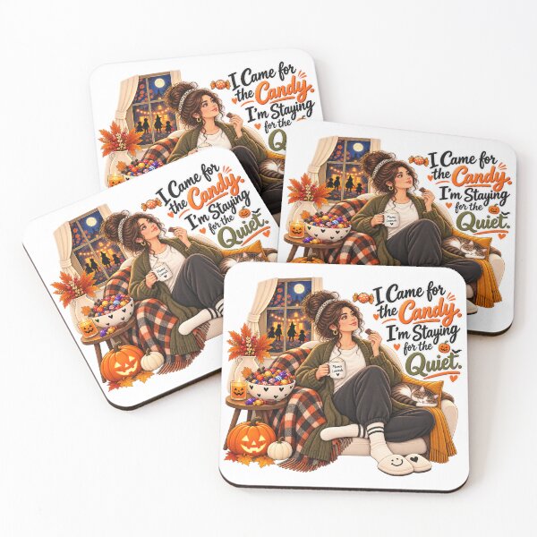 Item preview, I Came for the Candy I’m Staying for the Quiet – Cozy Halloween Introvert designed and sold by Mama Leenah.