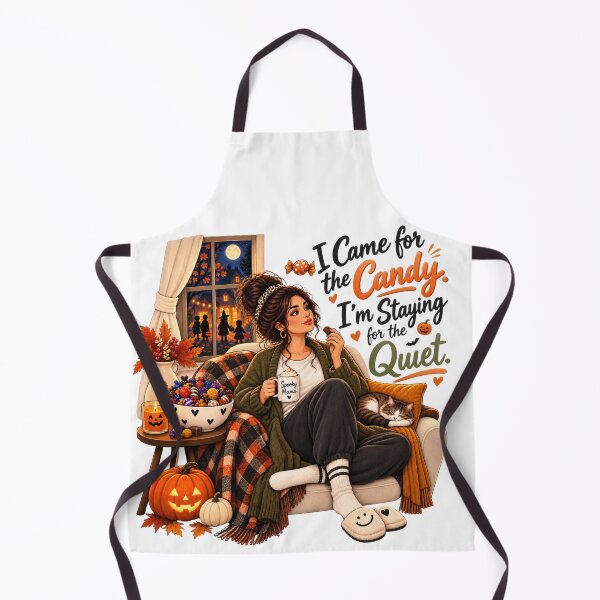 Item preview, I Came for the Candy I’m Staying for the Quiet – Cozy Halloween Introvert designed and sold by Mama Leenah.