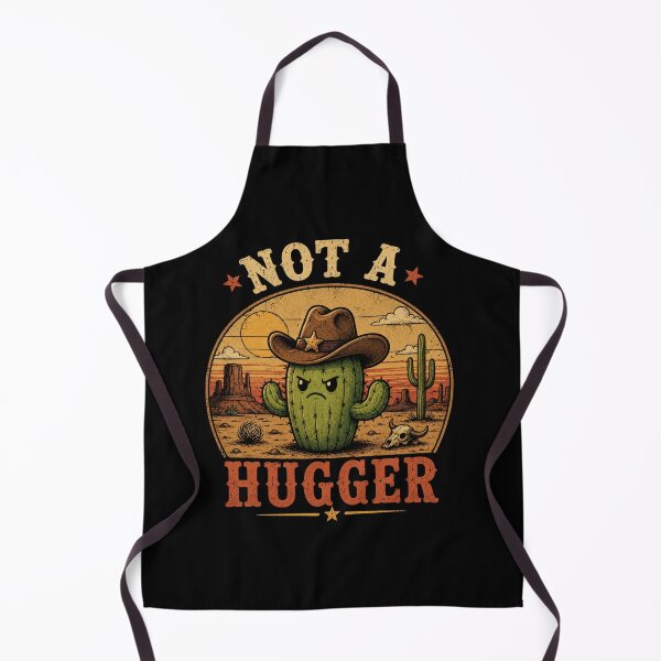 Item preview, Not A Hugger Sarcastic Cowboy Cactus designed and sold by TheEndDesign.