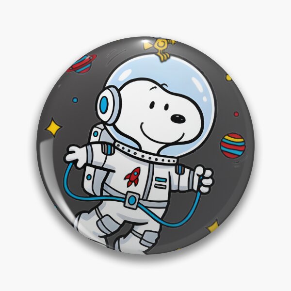 Item preview, Astronaut Snoopy and Woodstock Floating in Space Illustration designed and sold by loui27.