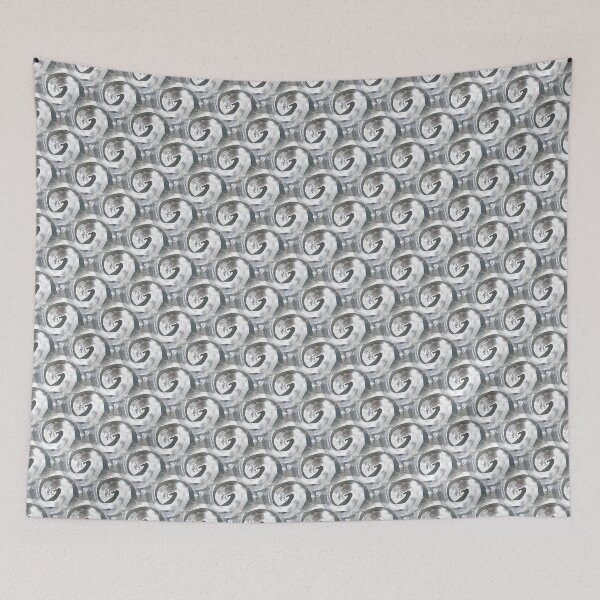 Item preview, Retro Circle Swirl in White and Black designed and sold by Artistestella.