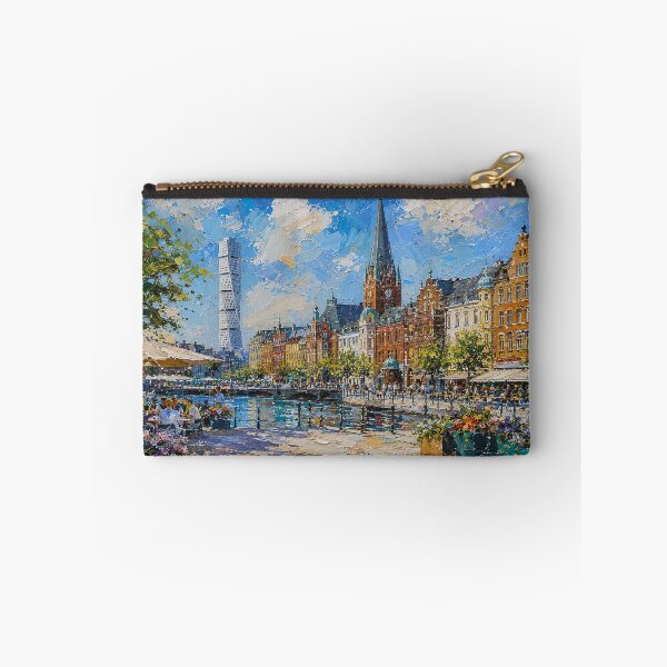 Item preview, Malmö, Sweden – a painting of a summer day in this beautiful Scandinavian city. designed and sold by GalleryKauffeld.