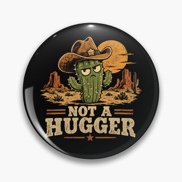 Item preview, Not A Hugger Sarcastic Cowboy Cactus designed and sold by TheEndDesign.
