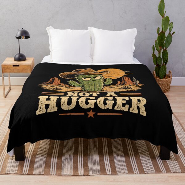 Item preview, Not A Hugger Sarcastic Cowboy Cactus designed and sold by TheEndDesign.