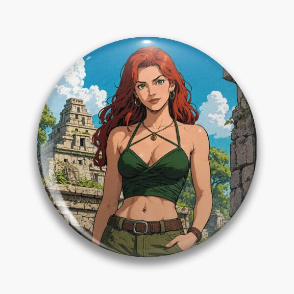 Item preview, Illustration striking woman standing animated image painting art designed and sold by Vintage Designs +.