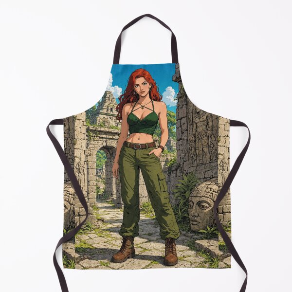 Item preview, Illustration striking woman standing animated image painting art designed and sold by Vintage Designs +.