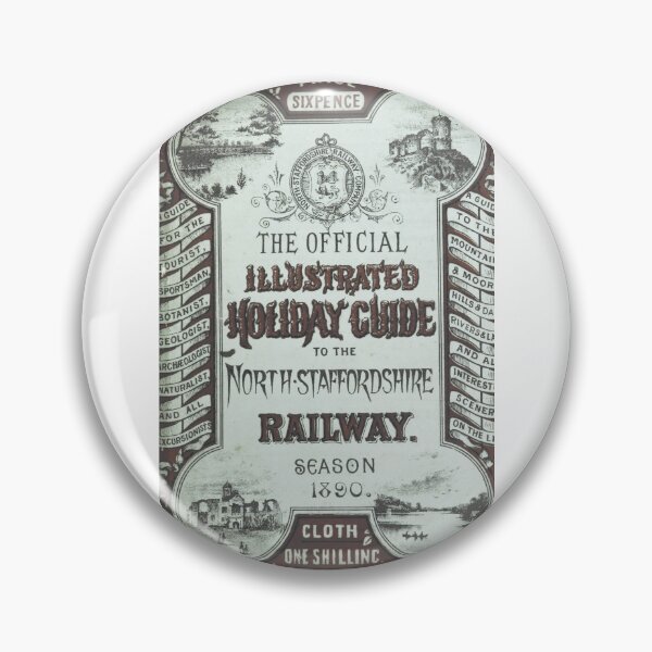 Item preview, Vintage North Staffordshire Railway Guide Cover 1890 designed and sold by Antique Science Press.