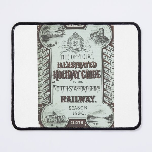 Item preview, Vintage North Staffordshire Railway Guide Cover 1890 designed and sold by Antique Science Press.