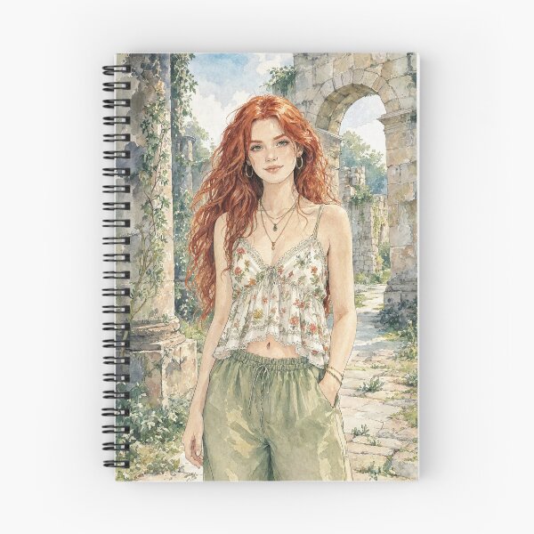 Item preview, Illustration striking woman standing animated image painting art designed and sold by Vintage Designs +.