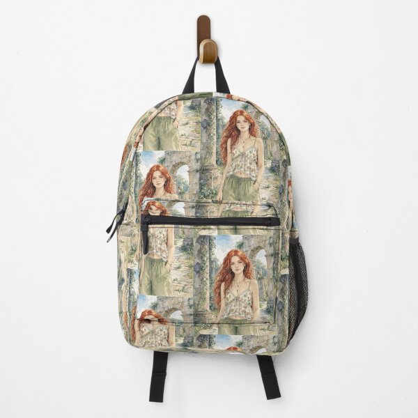 Item preview, Illustration striking woman standing animated image painting art designed and sold by Vintage Designs +.