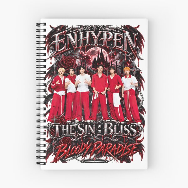 Item preview, ENHYPEN Bloody Paradise Album MV Group Visual Artwork designed and sold by FunnyAftertaste.
