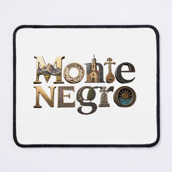 Item preview, Montenegro Typography – Mountains, Church & Heritage Letters designed and sold by VladisWorld.