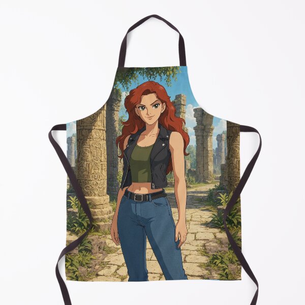 Item preview, Illustration striking woman standing animated image painting art designed and sold by Vintage Designs +.