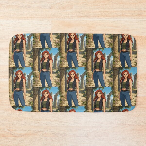 Item preview, Illustration striking woman standing animated image painting art designed and sold by Vintage Designs +.