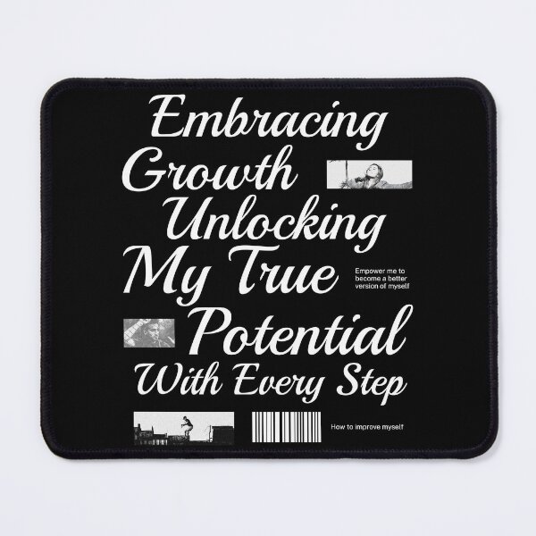 Item preview, Embracing Growth Unlocking Potential T-Shirt | Motivational Typography Graphic Tee | Self Improvement Streetwear Shirt designed and sold by vec4u.